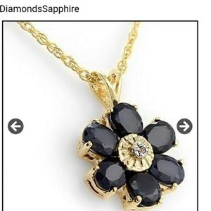 Sapphire Diamond Necklace